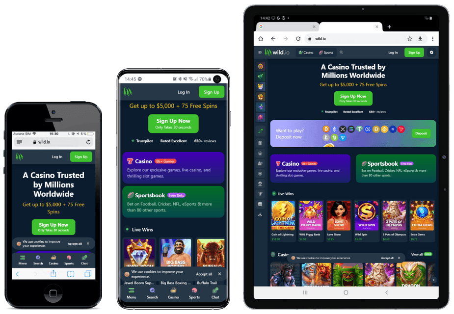 wild.io mobile