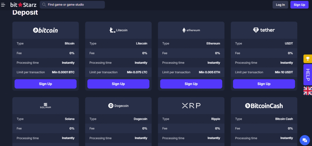 payment method bitstarz