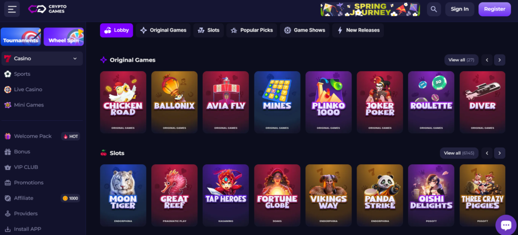 casino page