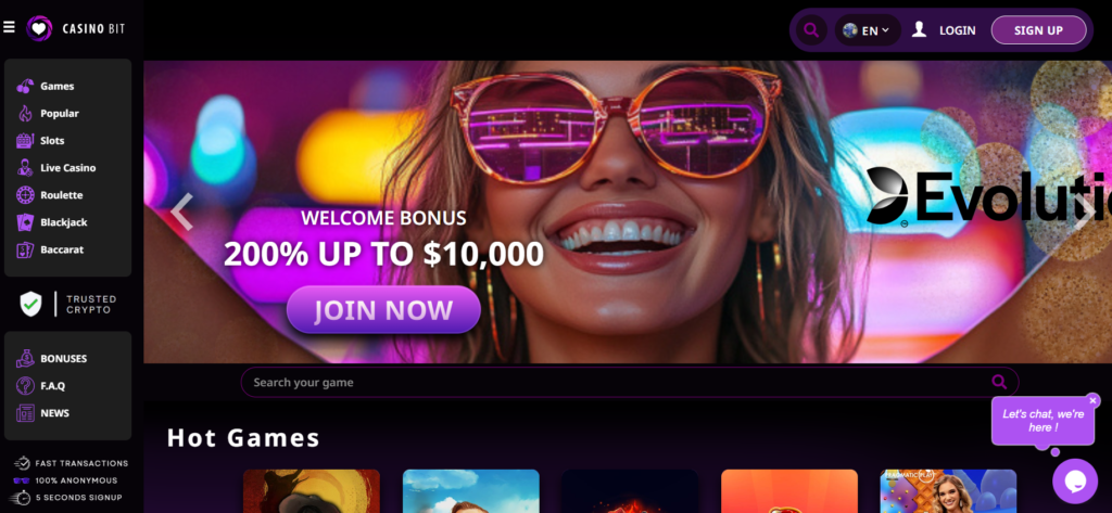 home page casino bit