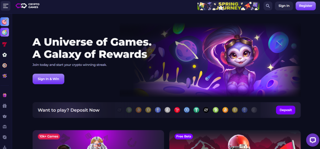 crypto games home