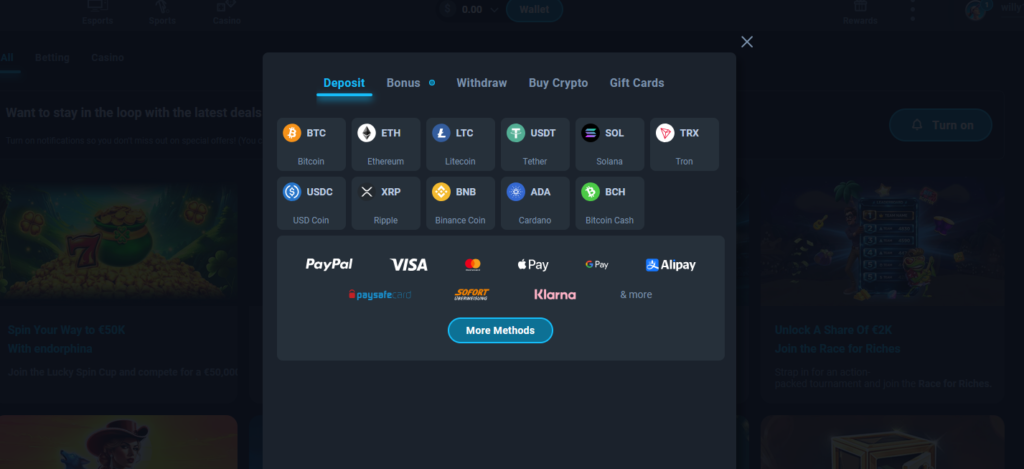 thunderpick payments