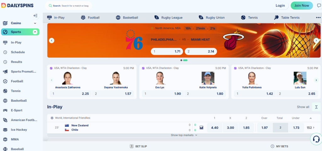 dailyspins bookmaker