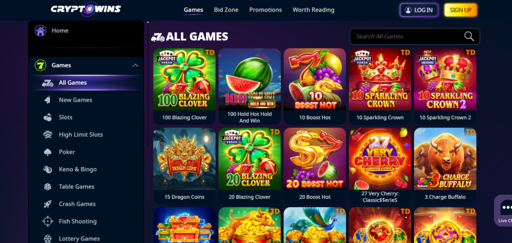 cryptowins games