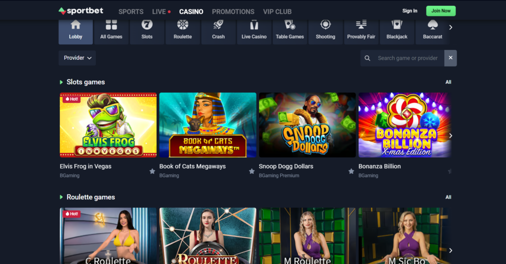 sportbet games