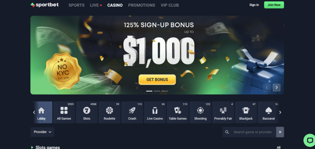 sportbet home page