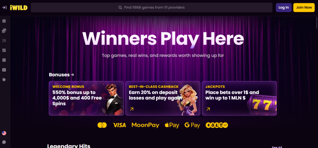iwild casino home