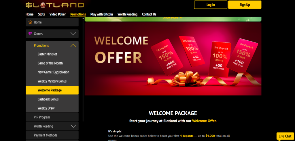 promos slotland