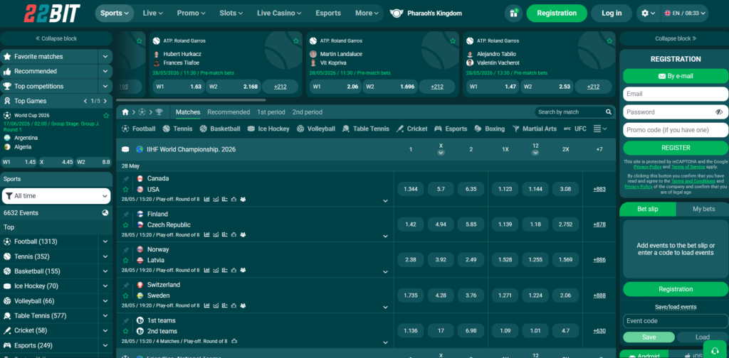 22bit bookmaker