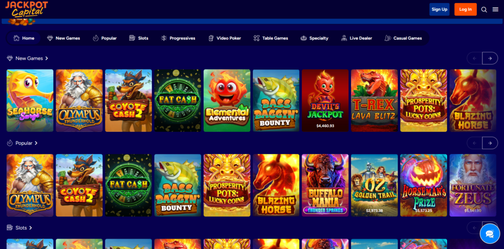 jackpot capital games
