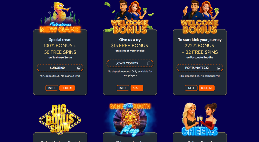 jackpot capital promos