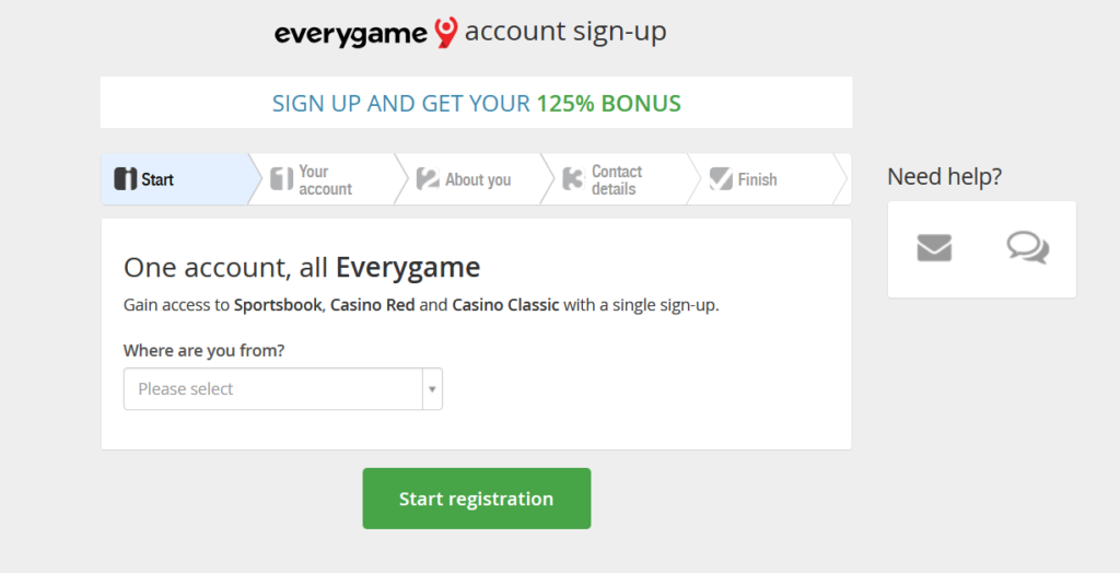everygame registration