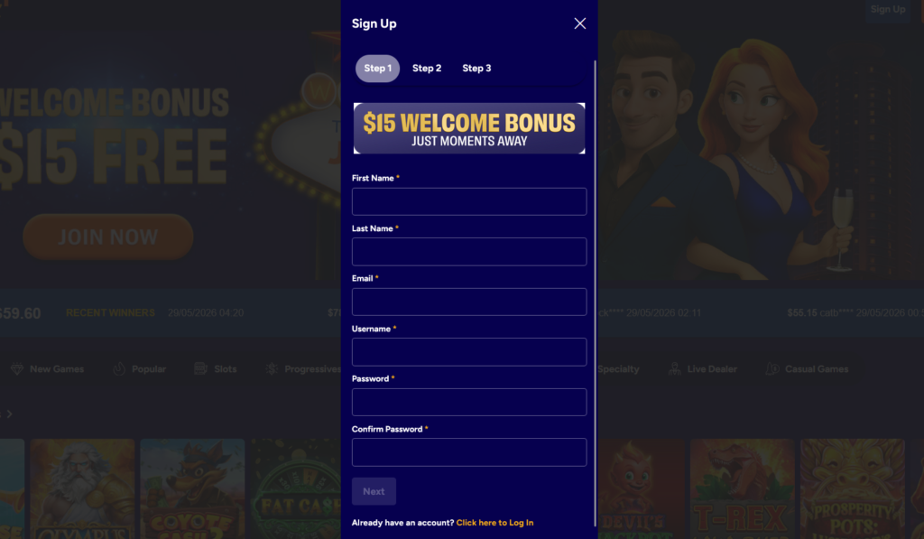 jackpot capital sign up
