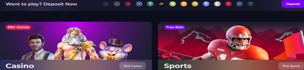 crypto games casino banner