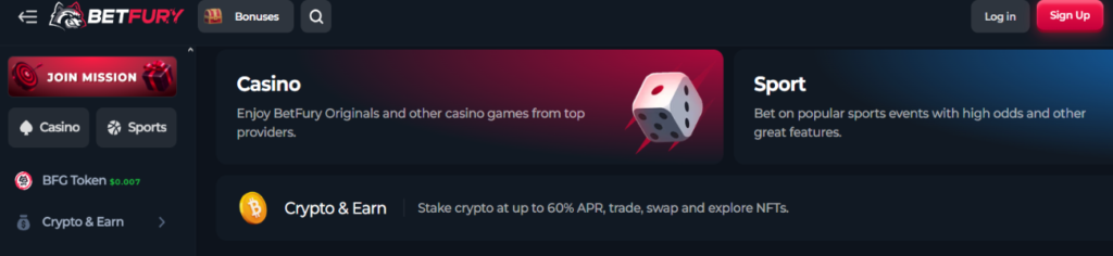 betfury casino banner