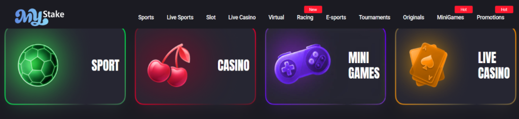 mystake casino banner