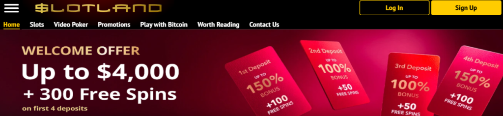 slotland casino banner