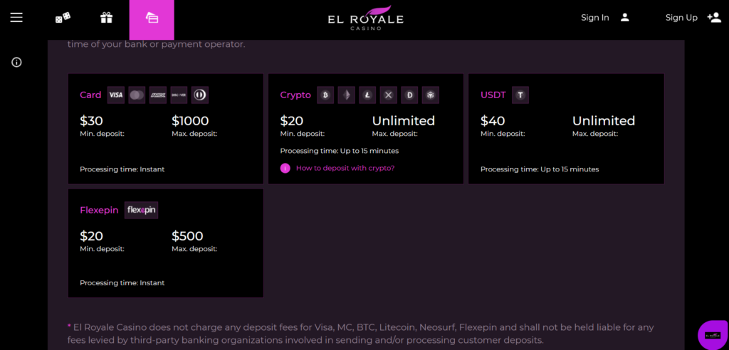 el royale banking