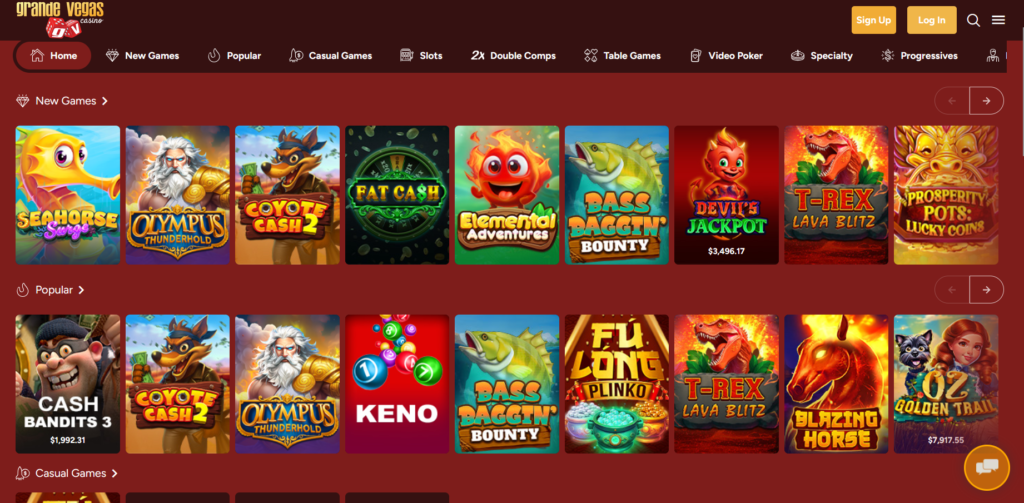 grande vegas games