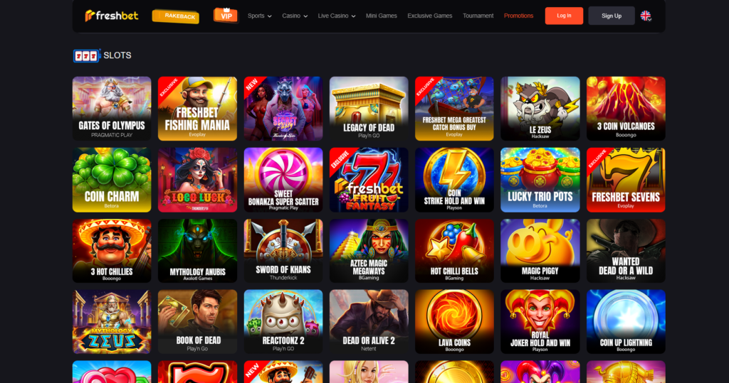 freshbet games
