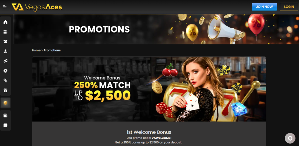 vegas aces promos