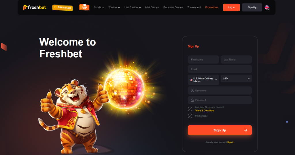 freshbet sign up