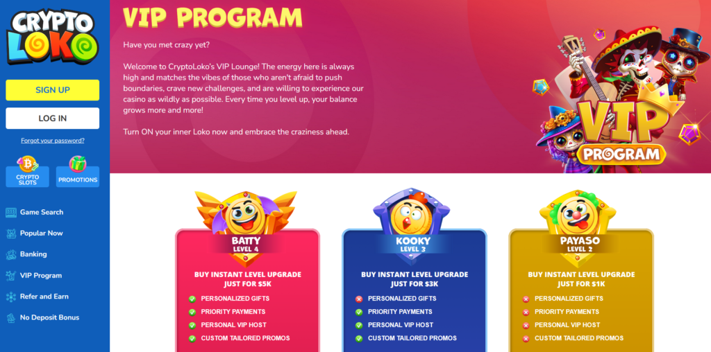 crypto loko vip