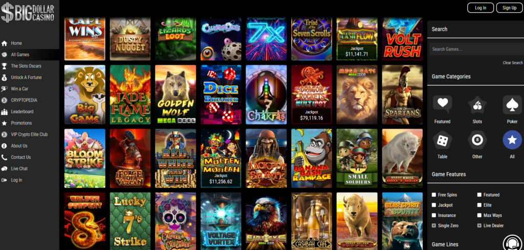 big dollar games