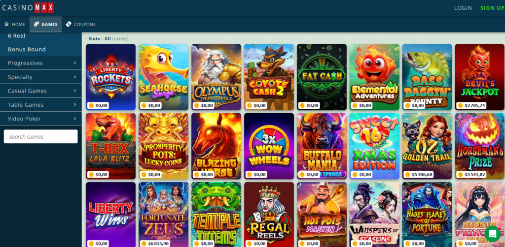 casinomax games