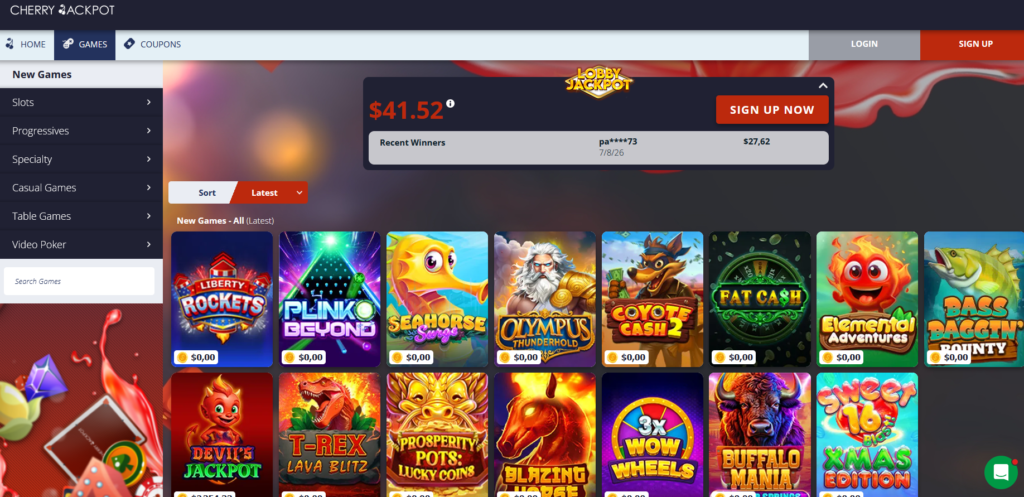 cherry jackpot games