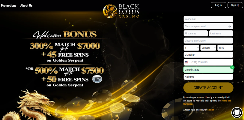 black lotus casino