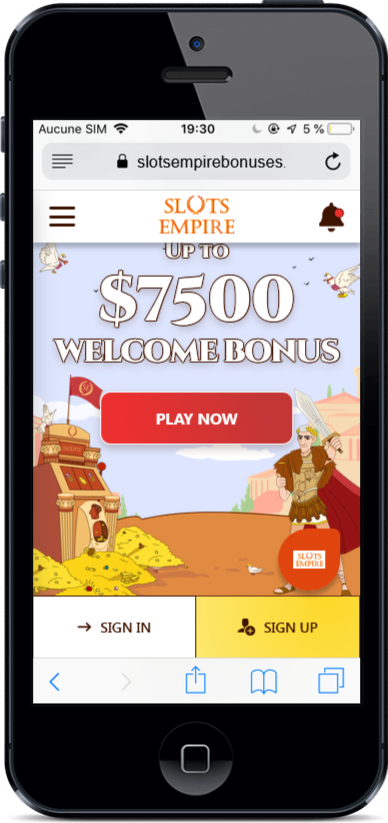 slots empire casino mobile
