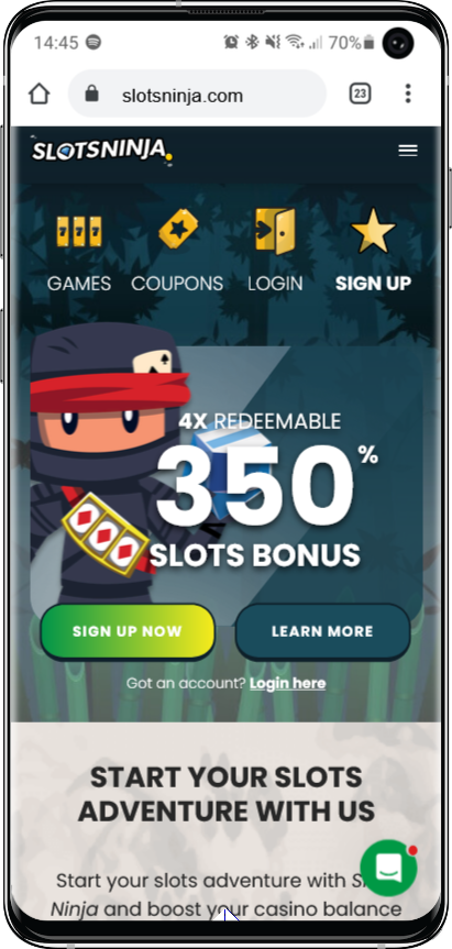 slots ninja mobile