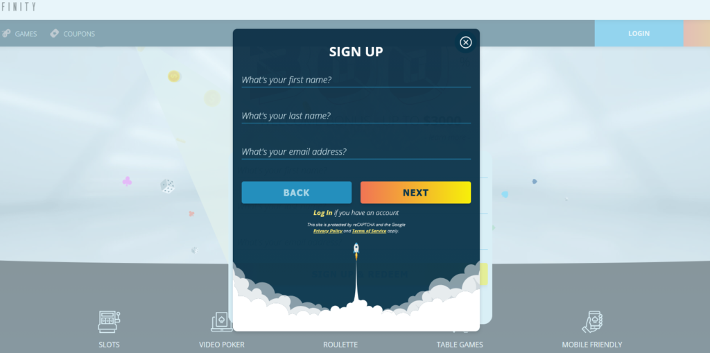 spinfinity registration