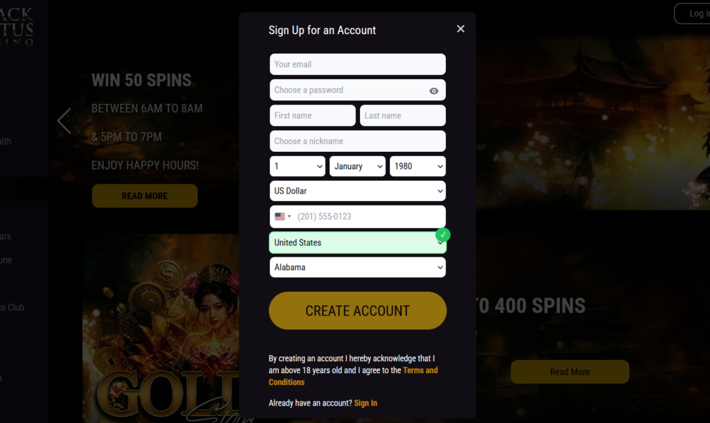 black lotus registration